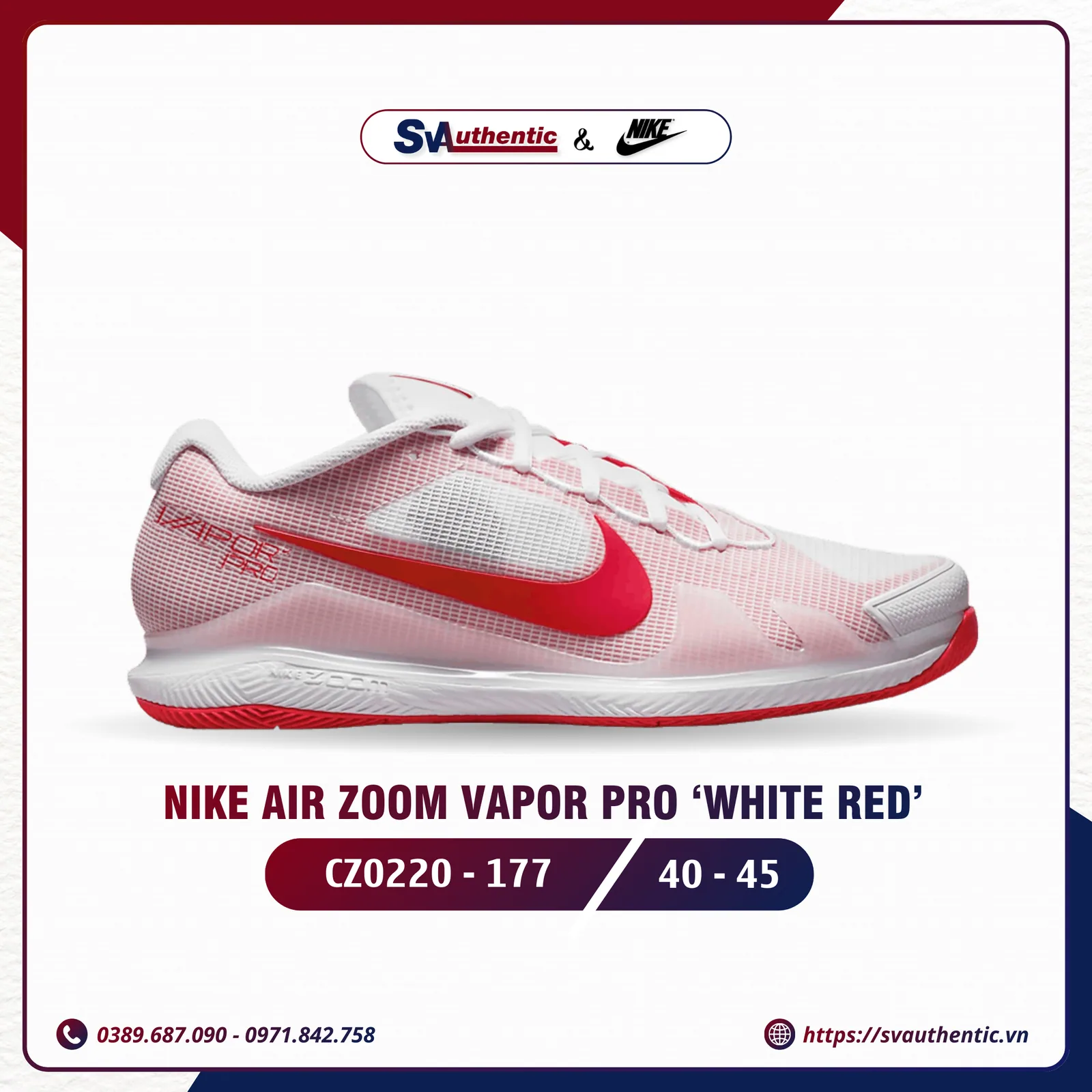 Giày Tennis Pickleball Nike Vapor Pro 1 CZ0220-177