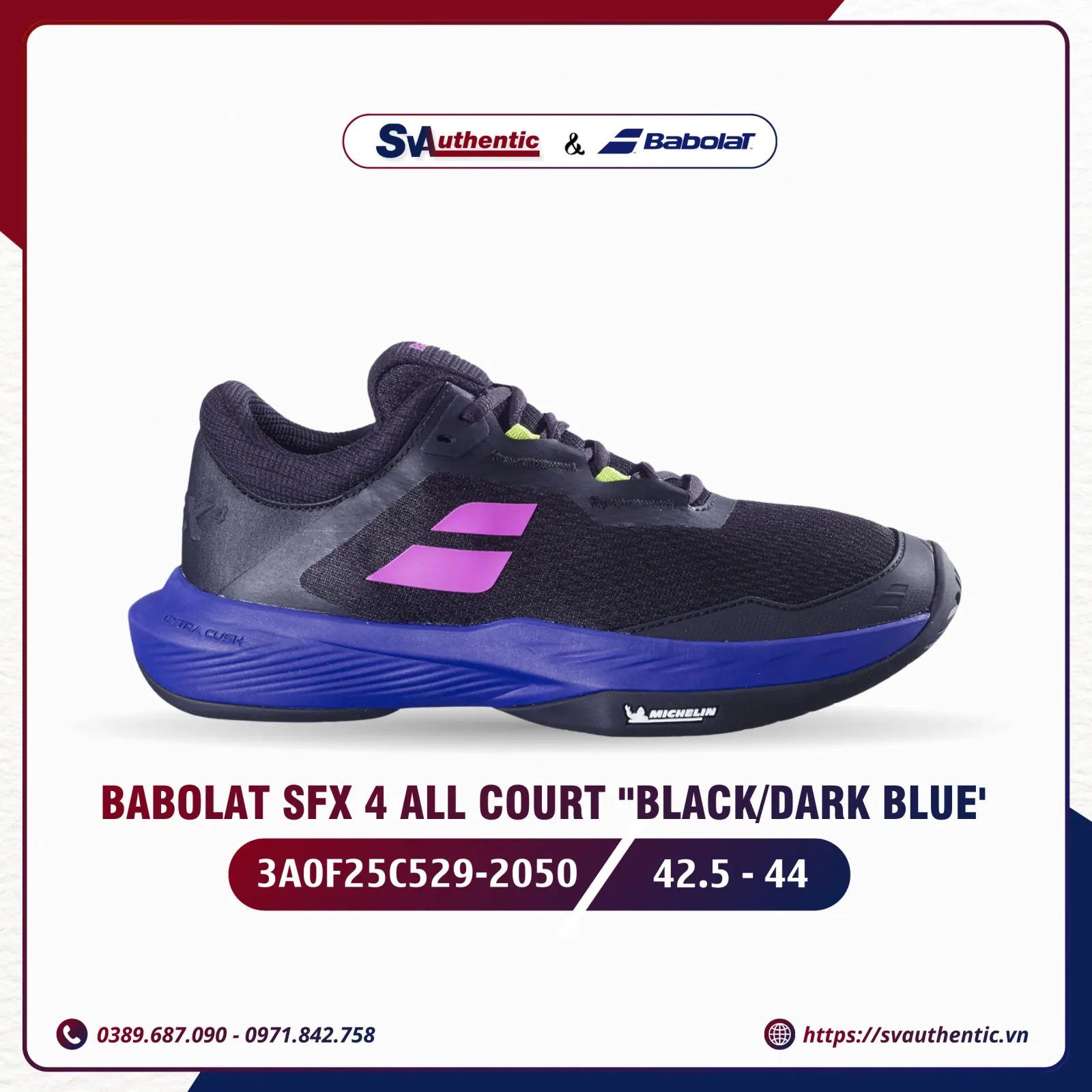 Giày Tennis Pickleball Babolat SFX 4 3A0F25C529-2050