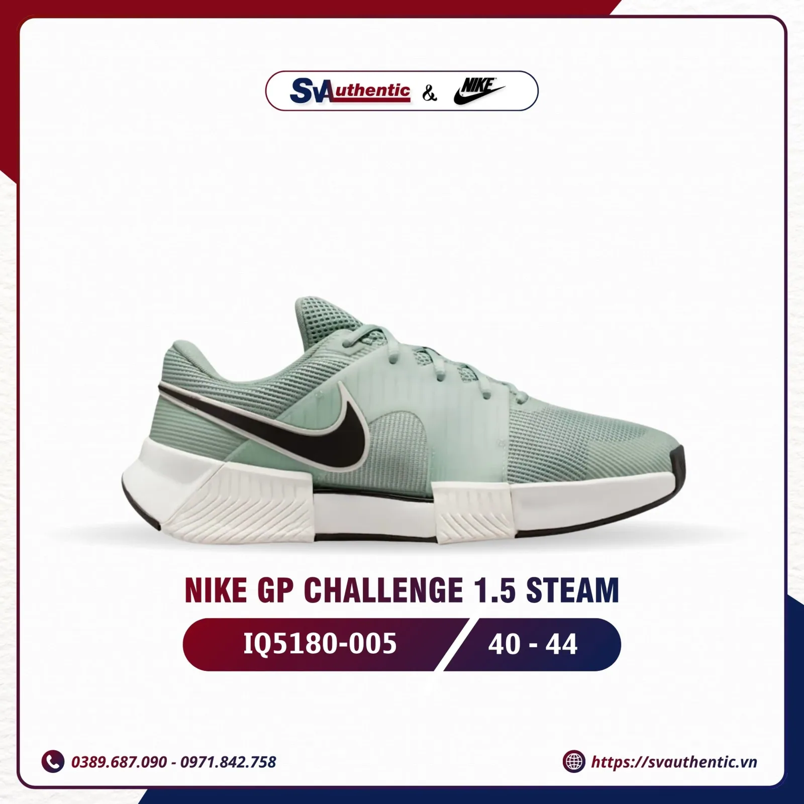 Giày Tennis Pickleball Nam NIKE GP Challenge 1.5 Steam (IQ5180-005)